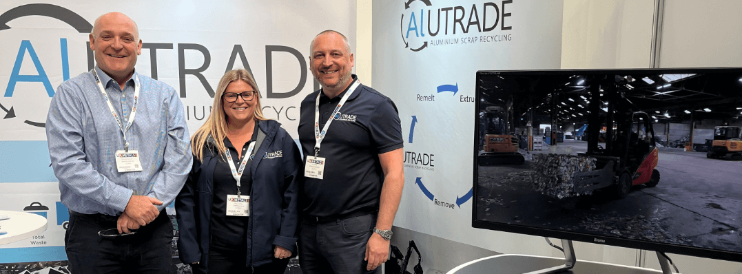 Our staff on the Alutrade stand at the UK Metals Expo 2023